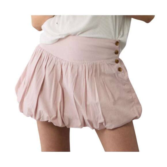 New American Eagle Womens Size 0 Cotton Blend Side Button Mini Bubble Skort - Picture 1 of 7